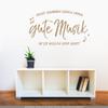 CLICKANDPRINT Wall Sticker “My Neighbors Always Hear Good Music, Whether They Want to or Not,” 130 x 63.3 cm, Light Brown view 2