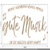 CLICKANDPRINT Wall Sticker “My Neighbors Always Hear Good Music, Whether They Want to or Not,” 130 x 63.3 cm, Light Brown view 3