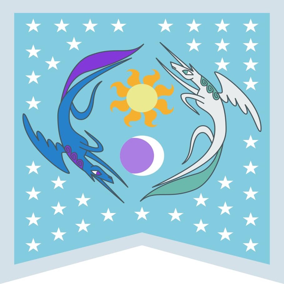 magFlags Flag: Large Equestria (Fictional) | 120 x 110 cm