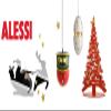 Alessi BM06 R Bark for Christmas Ornament, Red Steel with Porcelain Magnets view 2