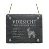 Slate Door Sign “Briard – Beware of Loose Dog” 22 x 16 cm view 1