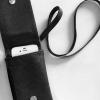 DIYthinker Tomato Watercolor Faux Leather Hanging Phone Wallet, Black view 3