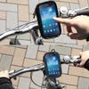 DFV mobile Professional Bicycle Handlebar Mount and Rotatable Waterproof Motorcycle Case 360° for ZTE TONINO Lamborghini Alpha-ONE, Black view 2