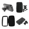 DFV mobile Professional Bicycle Handlebar Mount and Rotatable Waterproof Motorcycle Case 360° for ZTE TONINO Lamborghini Alpha-ONE, Black view 3