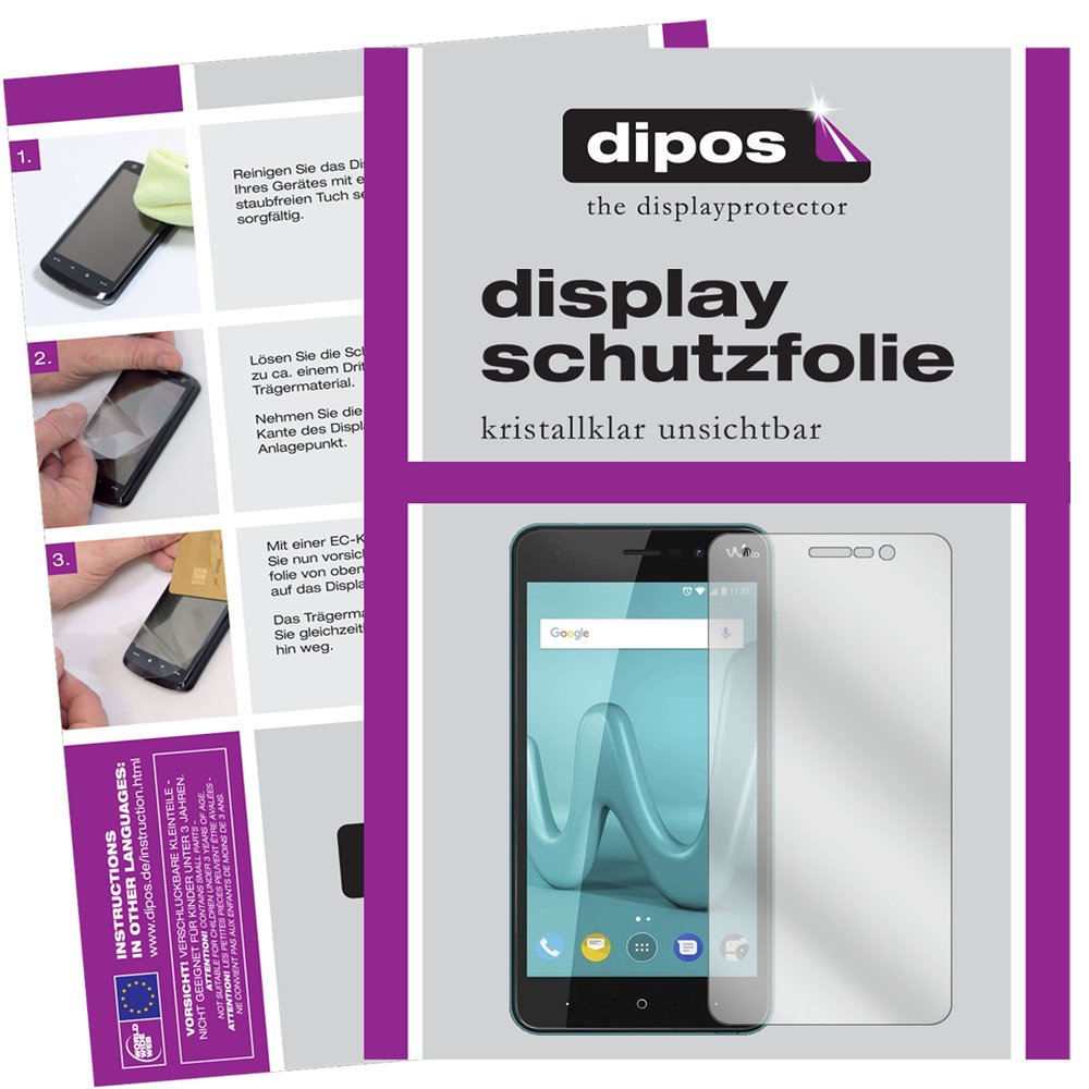 dipos 2-Pack Clear Screen Protectors for Wiko Lenny 4 Plus