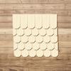 Plywood Shingles - Honeycomb Shape - Size and Quantity Options, 15 x 7.5 mm, Pack of 100 view 2