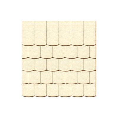 Plywood Shingles – Segment Shape, 100 x 50 mm, Pack of 25