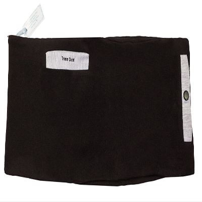 Women’s Jogging Belt, Elastic Cotton Running Belt with Pockets, Black, Ringelsuse