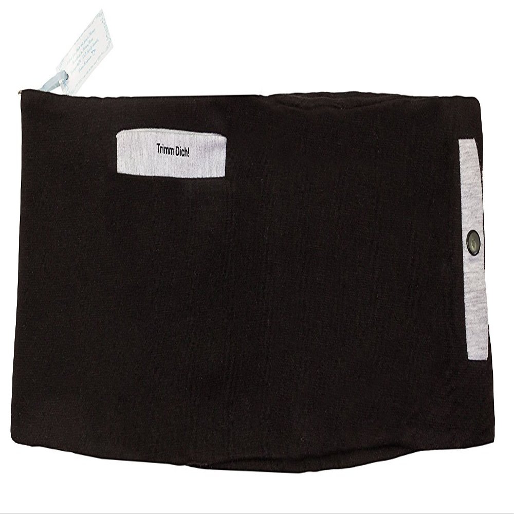 Women’s Jogging Belt, Elastic Cotton Running Belt with Pockets, Black, Ringelsuse
