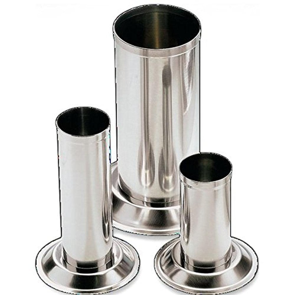 Teqler T-134812 Stand Cylinder, Stainless Steel, Large