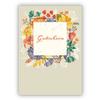 Set of 5: Elegant Gift Voucher Greeting Cards with Envelopes and Flowers view 1