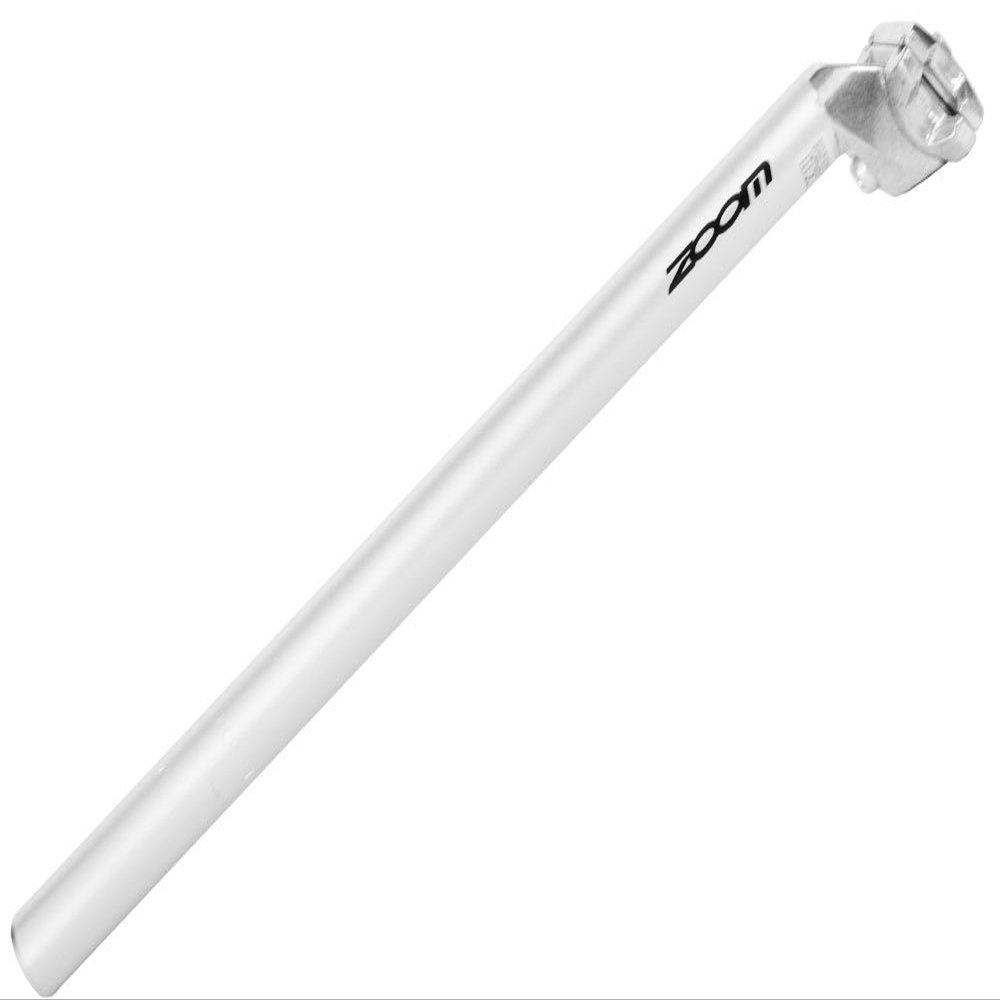 ZOOM SP-C207 Bicycle Seatpost, 400 mm, Standard Size, Aluminum Alloy, Silver or Black, 26.4 mm