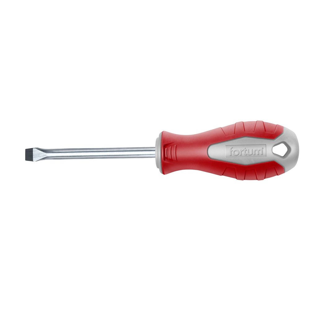 FORTUM Slotted Screwdriver, (-) 4 x 75 mm, S2