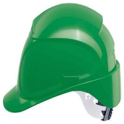 uvex pheos B-WR Protective Helmet – Ventilated Work Helmet for Construction Sites – With Adjustment Wheel – Green