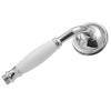 PaulGurkes Nostalgic Handheld Showerhead, Chrome-Plated Solid Brass, Ceramic Handle view 4