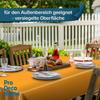 Washable Orange Linen-Look Oilcloth Tablecloth, Round, 90 cm view 3