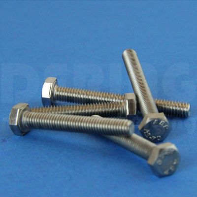 Hex Head Screws M4 x 14 DIN 933, A2 Stainless Steel (Pack of 2)