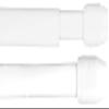 Adjustable Café Curtain Rods, 2-Piece Set, 16-24 in, with Screw Hooks view 1