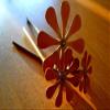 Unbekannt Flower Blossom Set on Stake, Rusted Metal Garden Decoration view 2