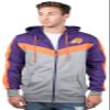 Ultra Game NBA Men's NBA Hoodie with Contrast Back Panel and Full-Zip Closure view 1