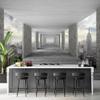 Runa Art 3D New York Photo Wallpaper 396 x 280 cm - Non-Woven Wall Decoration for Living Room or Bedroom - German Manufacturer - Gray 9157012a view 3