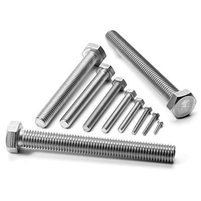 50 Stainless Steel A4 V4A Hex Screws DIN 933, 2 x 20 mm