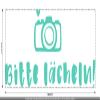 CLICKANDPRINT “Please Smile!” Sticker, 20 × 8.9 cm, Mint view 2