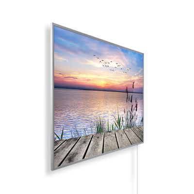 IH Engineering BV Picture Infrared Heater 450 W – White Frame – 5–12 m²