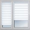 Deco4Me Double Roller Blind, No Drilling, 155 x 160 cm, White view 3