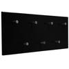 My-goodbuy24 Glossy Black Wall-Mounted Coat Rack with 7 Hooks view 1