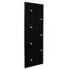 My-goodbuy24 Glossy Black Wall-Mounted Coat Rack with 7 Hooks view 2