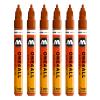 Molotow One4All 127HS Acrylic Markers, 2.0 mm, 6-Pack, Color 010 Lobster view 1