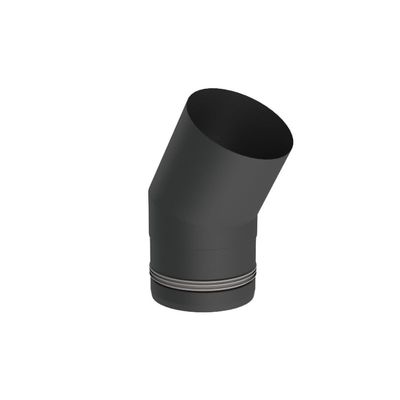 Jeremias | Stove Pipe | Rigid 30° Elbow | 80 mm | Black