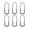 Spartan Zipper Pulls, Orange, 6-Pack view 3