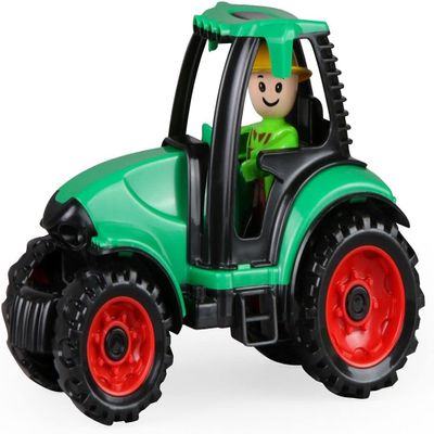 LENA 01624 Truckies Tractor, Sturdy Farm Toy Vehicle, Approx. 17 cm, for Ages 2+