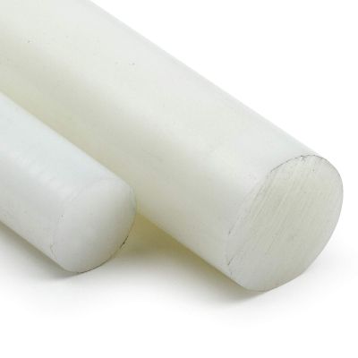 Polyamide PA6 Natural Round Rod, Ø130 mm, 450 mm Long, Cut to Length