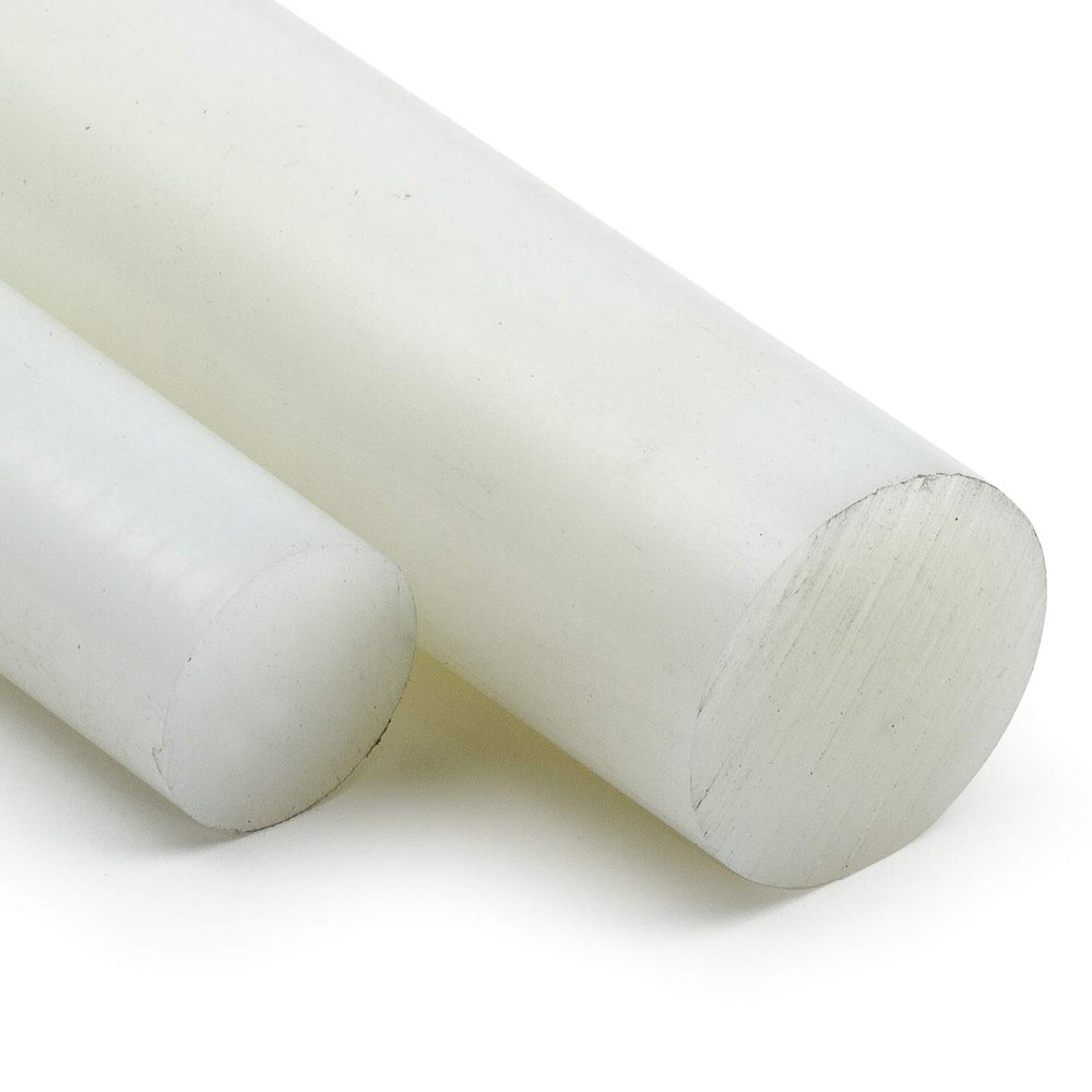 Polyamide PA6 Natural Round Rod, Ø130 mm, 450 mm Long, Cut to Length