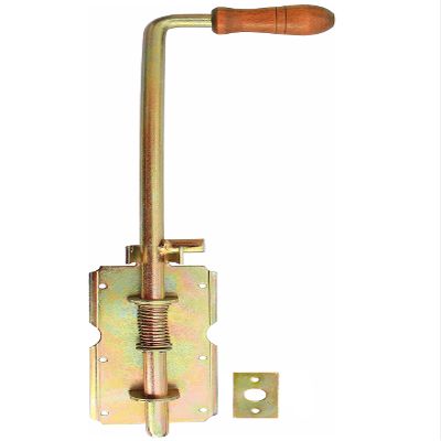 Spring Gate Bolt 470/14 mm, Yellow Zinc-Plated