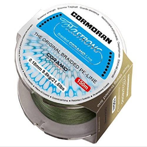 Cormoran CoraStrong Braid Fishing Line, Green, Round, Small