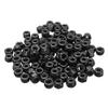 Alamor M3 x 0.5 mm Zinc-Plated Nylon-Insert Hex Lock Nuts, Black, 100 pcs view 1
