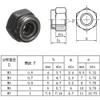 Alamor M3 x 0.5 mm Zinc-Plated Nylon-Insert Hex Lock Nuts, Black, 100 pcs view 2