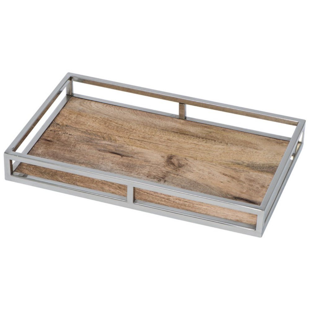 noTrash2003 Wooden Serving Tray, Rectangular