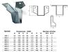 Set of 10 Galvanized Exterior Joist Hangers, CE-Marked (WB - 80/150) view 2