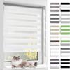 BelleMax Double Roller Blind, Clamp-Fix or Drilled, White, W 65 x H 230 cm view 1