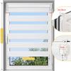 BelleMax Double Roller Blind, Clamp-Fix or Drilled, White, W 65 x H 230 cm view 3