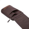 DFV mobile Multifunctional Vertical-Stripe Pouch Case with Zipper and Carabiner for PRESTIGIO WIZE N3, Brown XXM (18 x 10 cm) view 3