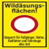 Melis-Folienwerkstatt Sign, Wildlife Feeding Areas—Closed, 60 x 40 cm, 3 mm Rigid Foam view 1