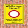 Melis-Folienwerkstatt Sign, Wildlife Feeding Areas—Closed, 60 x 40 cm, 3 mm Rigid Foam view 2