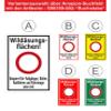Melis-Folienwerkstatt Sign, Wildlife Feeding Areas—Closed, 60 x 40 cm, 3 mm Rigid Foam view 3