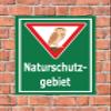Melis-Folienwerkstatt Nature Reserve Sign with Owl, 60 x 40 cm, 3 mm Rigid Foam, Multiple Sizes/Materials, with Drill Holes view 2